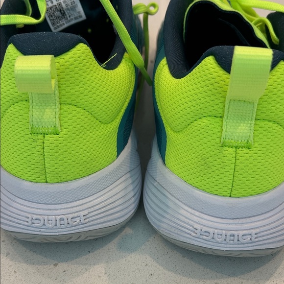 Adidas Barricade Green and Lime Tennis/Pickleball Sneakers - Picture 9 of 10